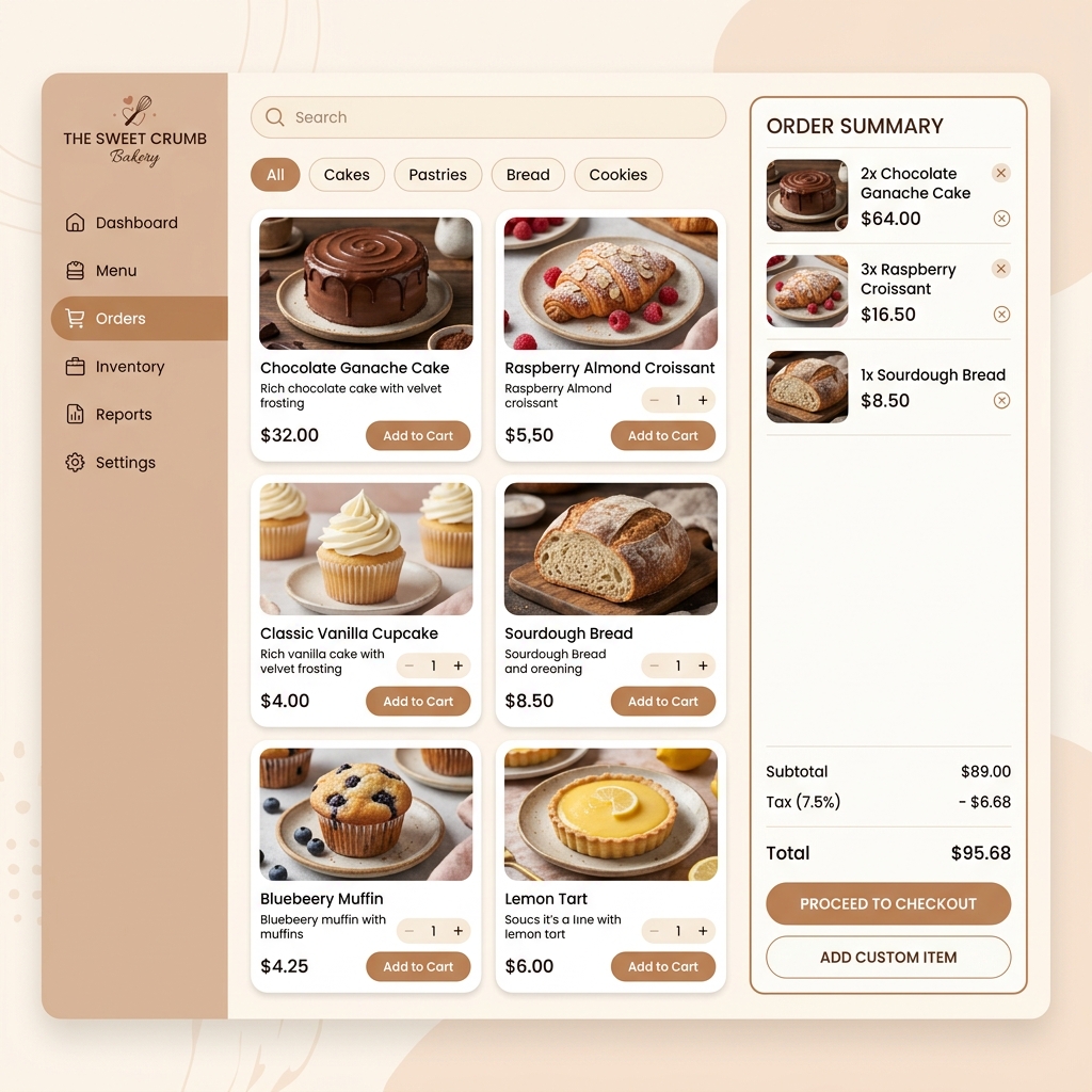 Sweet Bakery E-Commerce & Inventory